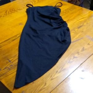 HALARA BLACK Dress Women SMALL New  Casual COCKTAIL Party ASYMETRICAL  zz